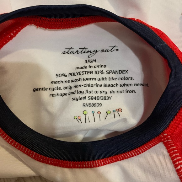 NWT Starting Out Baby Boy 2 Piece Swimsuit - Picture 3 of 5